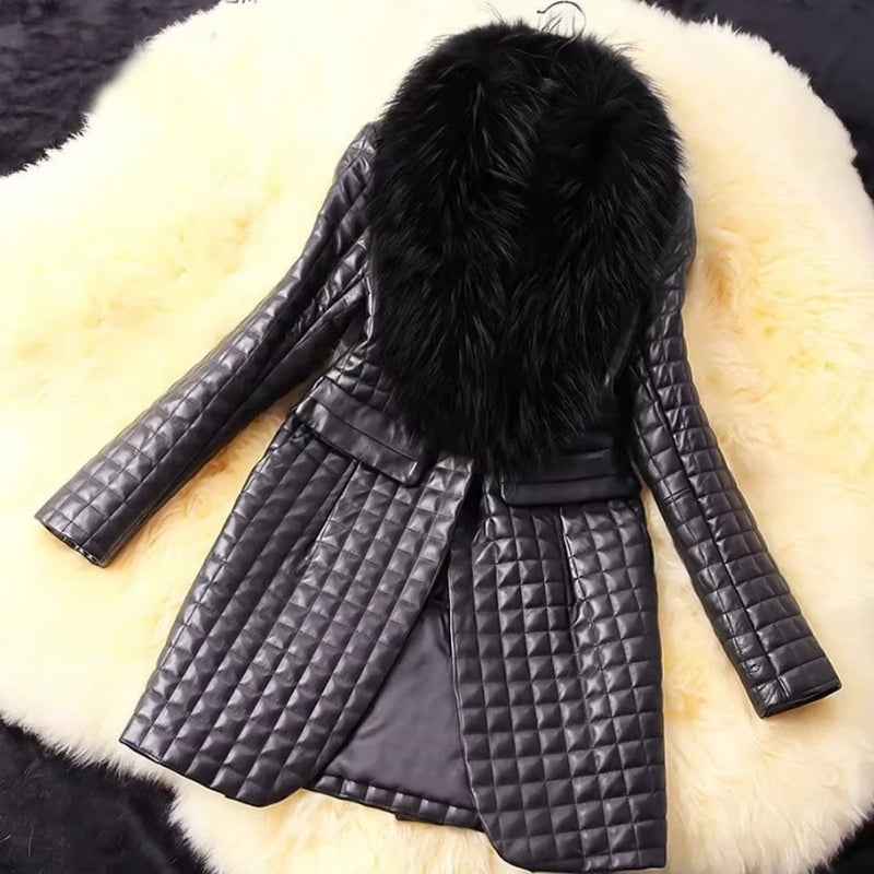 Dila - Cappotto a maniche lunghe con apertura frontale e tasche laterali