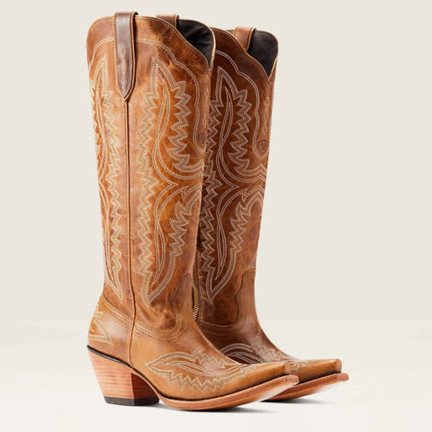 Sienna – Stivali da cowboy al ginocchio con tacco largo e punta appuntita