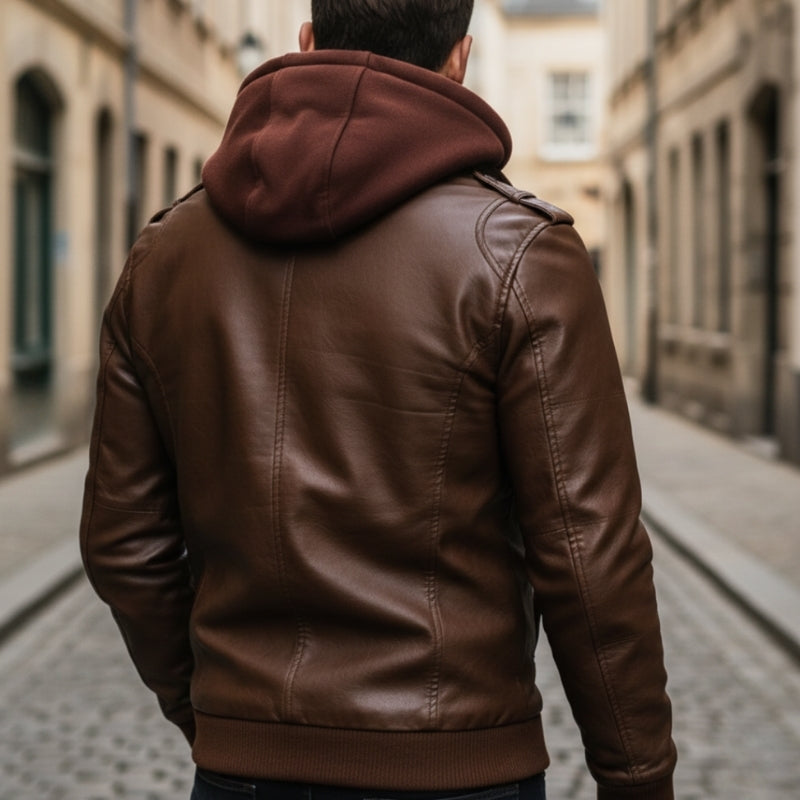 Alden - Veste zippée à manches longues avec capuche