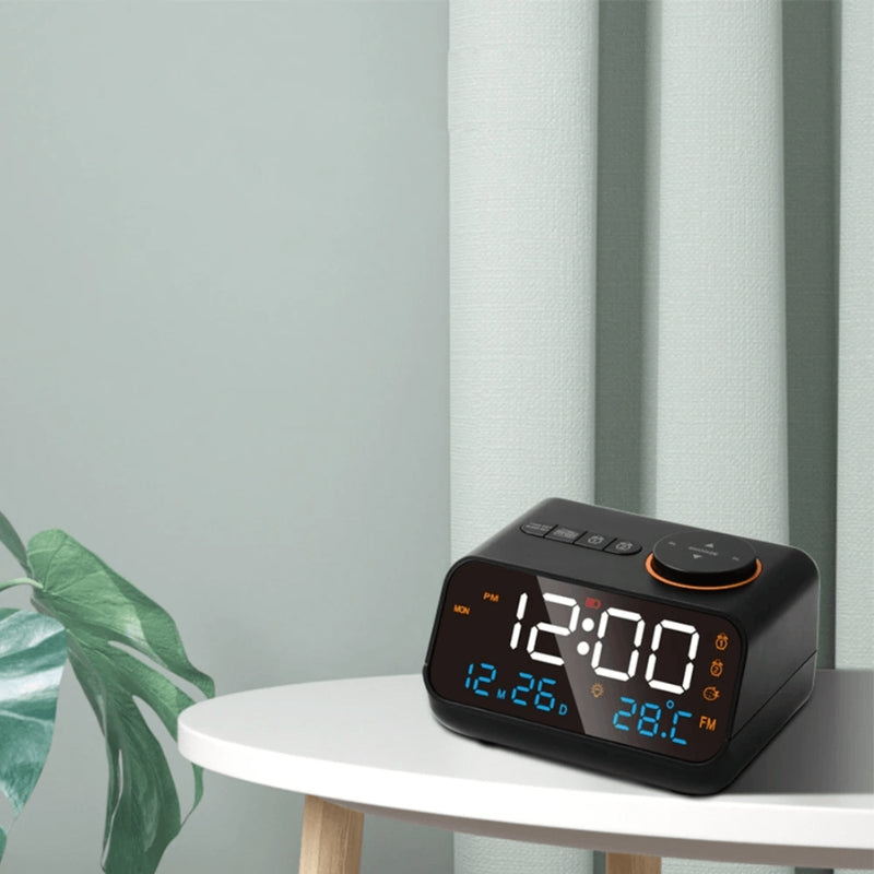 RadioClock - Budzik LED z wbudowanym radiem FM i cyfrowym wyświetlaczem