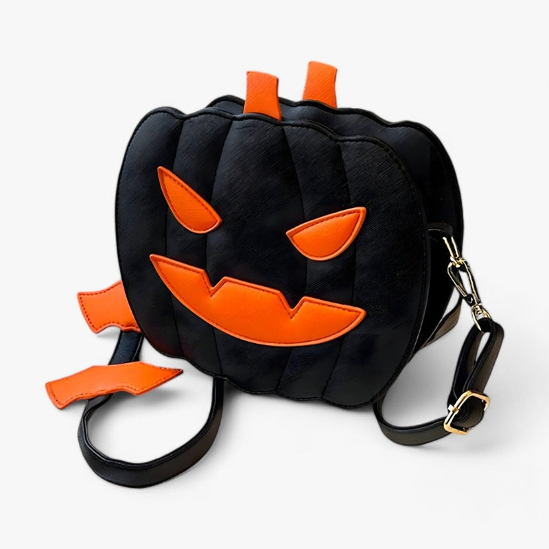 Juna – Geantă de umăr în formă de dovleac pentru Halloween cu curea reglabilă