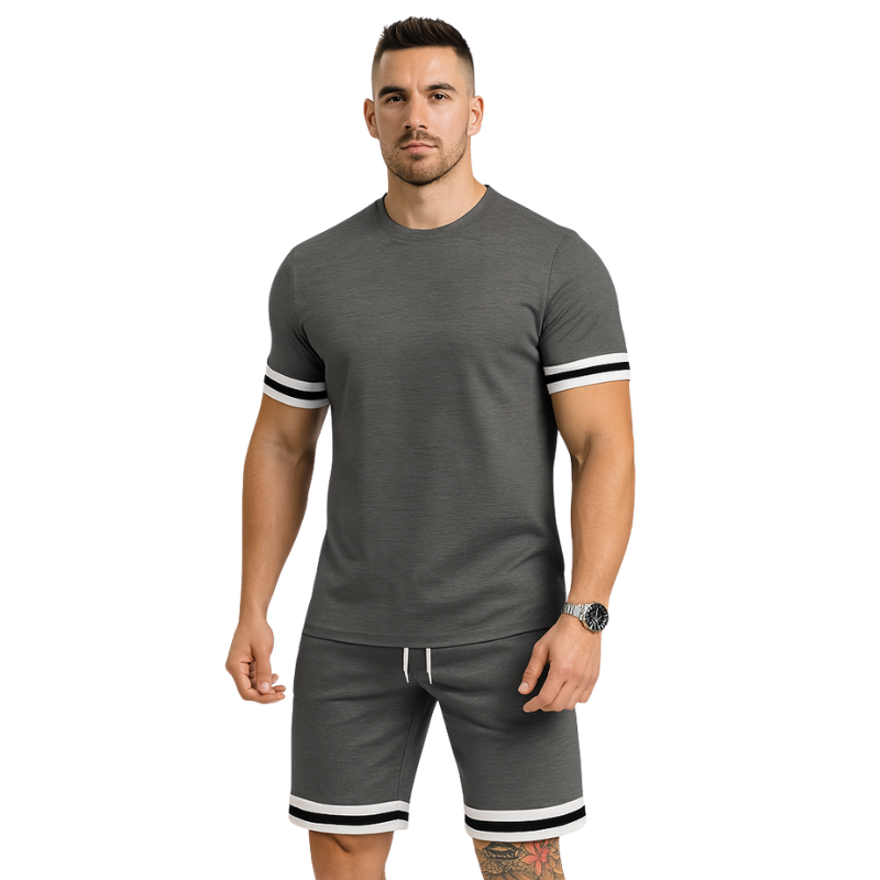 Albert – Set 2 pezzi con t-shirt a maniche corte e pantaloncini