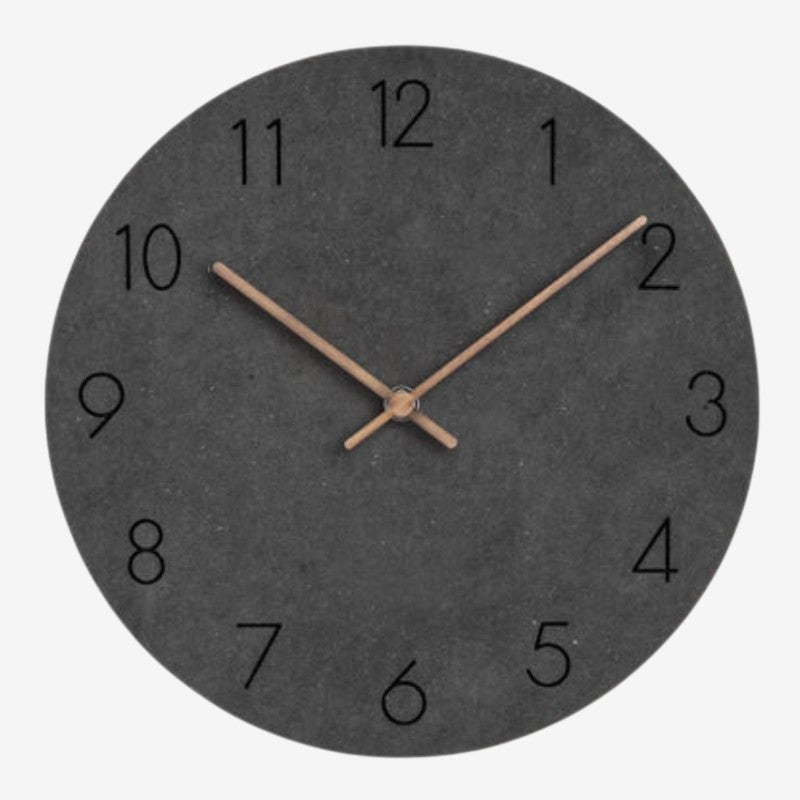 TimeAura – Horloge murale ronde avec affichage numérique et fonctionnement sur piles