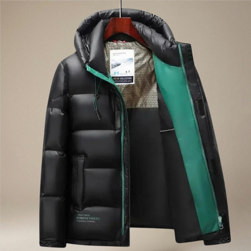 Mason – Giacca trapuntata a maniche lunghe con cappuccio e zip | Chiusura con zip a tutta lunghezza | Strato comodo per il clima fresco | Taglie M–4XL | Rosso, Nero