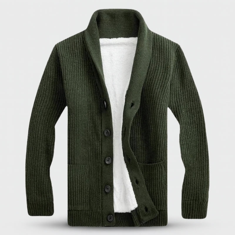 Aiden - Classic Cardigan with Long Sleeves and Front Buttons