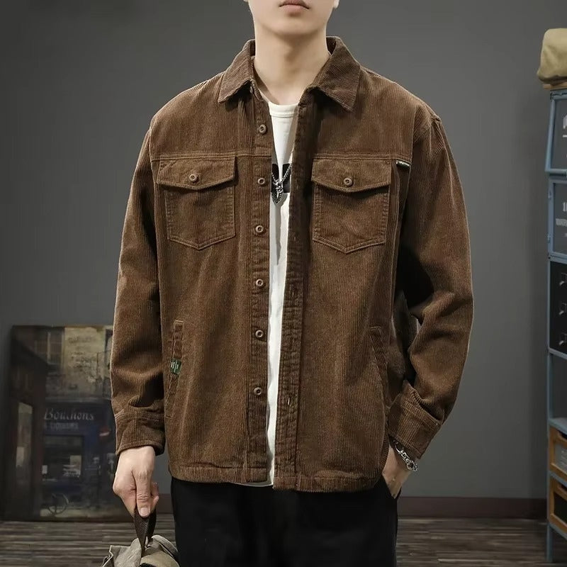 Jensen – Veste à manches longues avec col retourné et fermeture à boutons