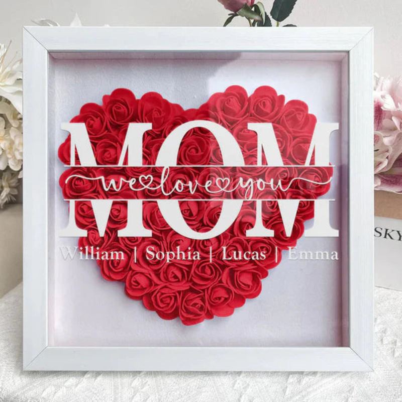 Regalo per la Festa della Mamma | Scatola di Fiori Ispirata al Cuore