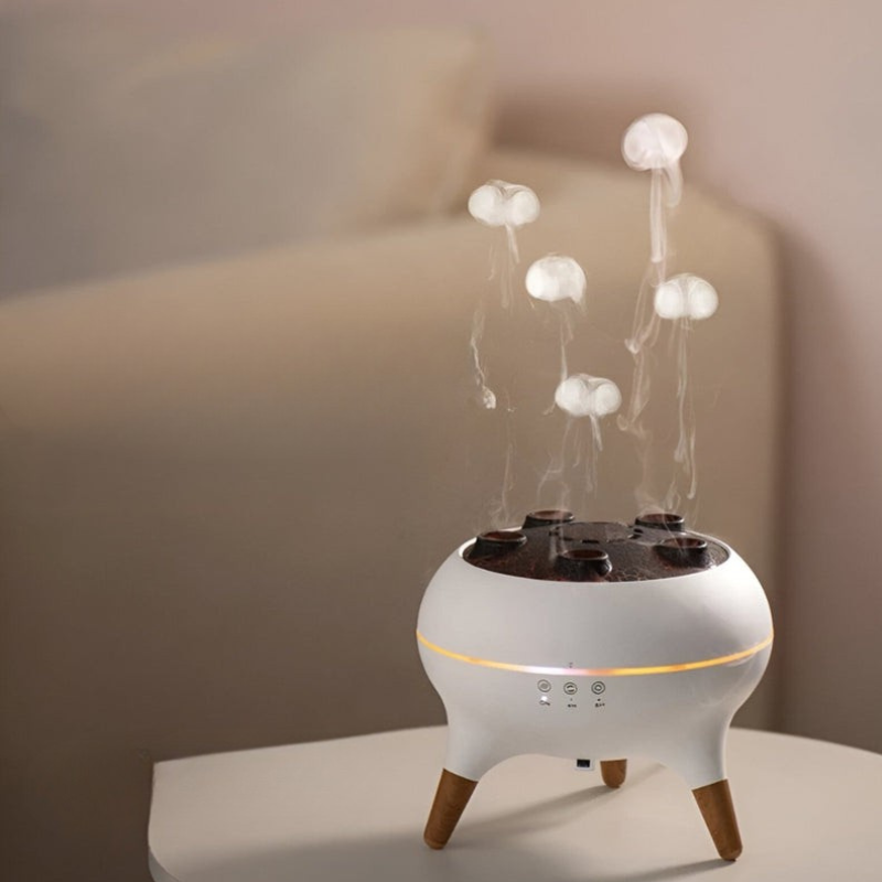 AquaJelly - Diffuseur d’arômes avec effet méduse et changement de couleur LED