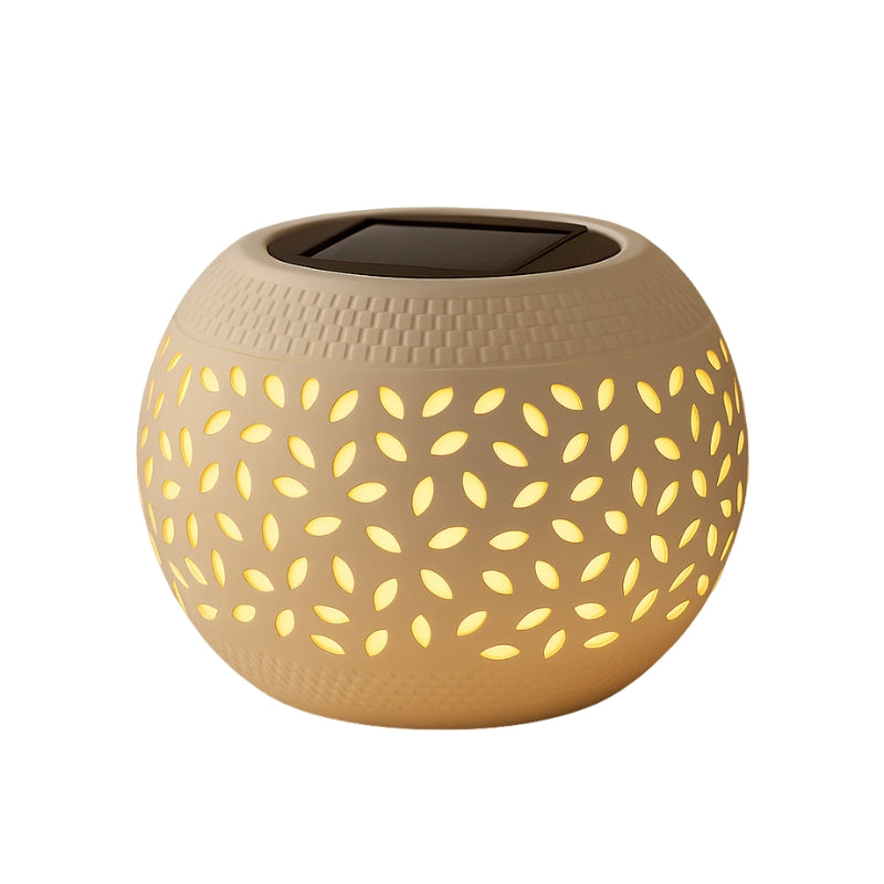 SunGlow – Lampa słoneczna na stół z motywem oczek