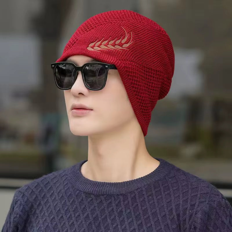 HeadNest - Bonnet doublé polaire avec motif brodé
