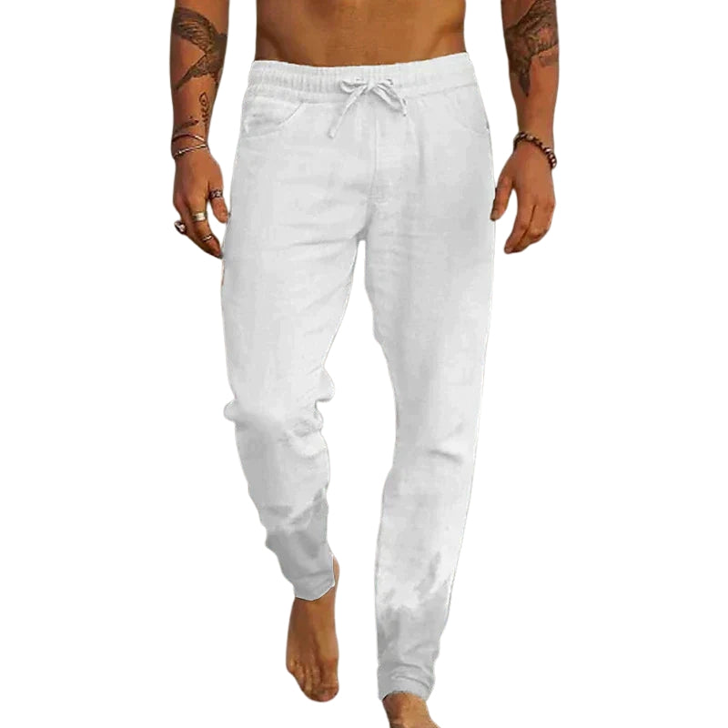 Michael – Pantaloni Larghi con Vita Elastico, Coulisse e Tasche
