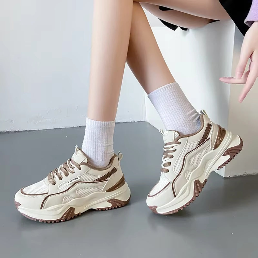 Zara - Modne sneakersy na wysokiej podeszwie z amortyzacją