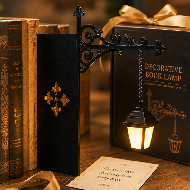 Lumistack - Lantern Shaped Bookends With Integrated Light