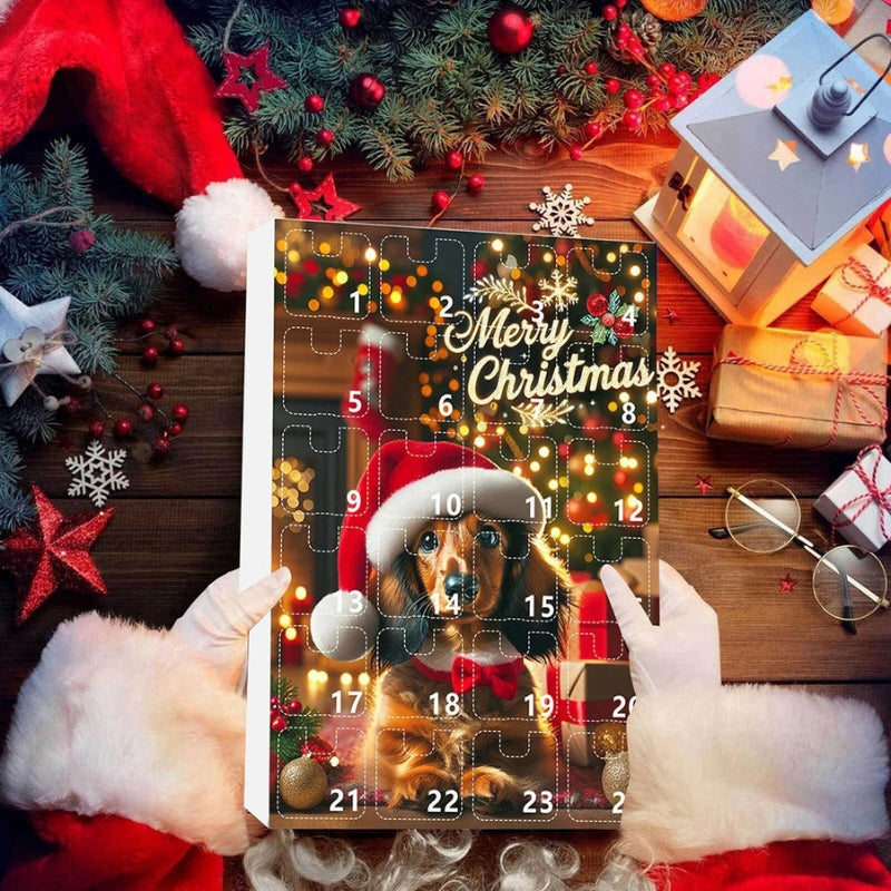 PawJoy – Teckel Kerst Adventskalender voor Hondenliefhebbers