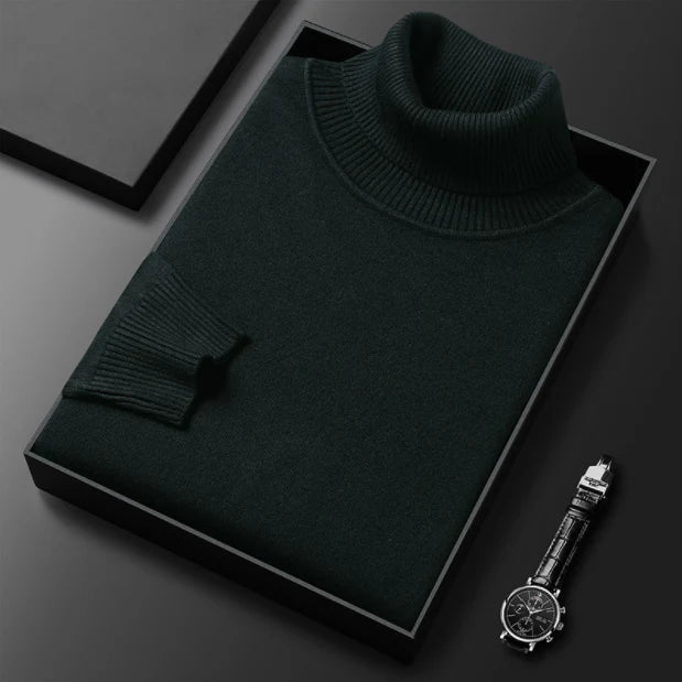 RibTurtle – Turtleneck Sweater with Ribbed Collar and Cuffs