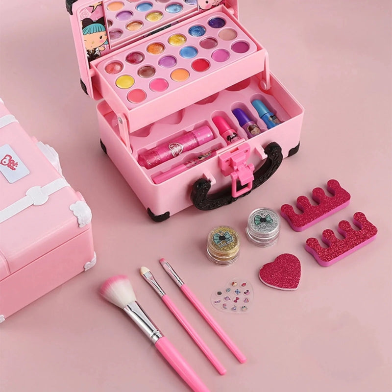 GlamToys – Compacte make-upspeelset met accessoires op kinderformaat en kleurrijke details