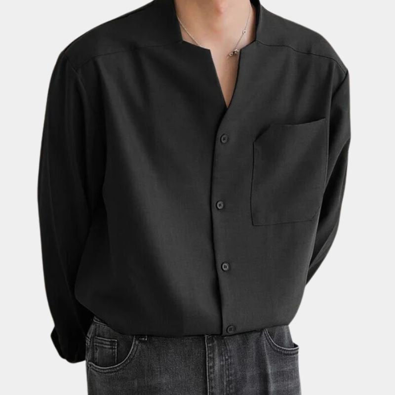 James - Chemise avec fermeture à boutons classique et poche poitrine