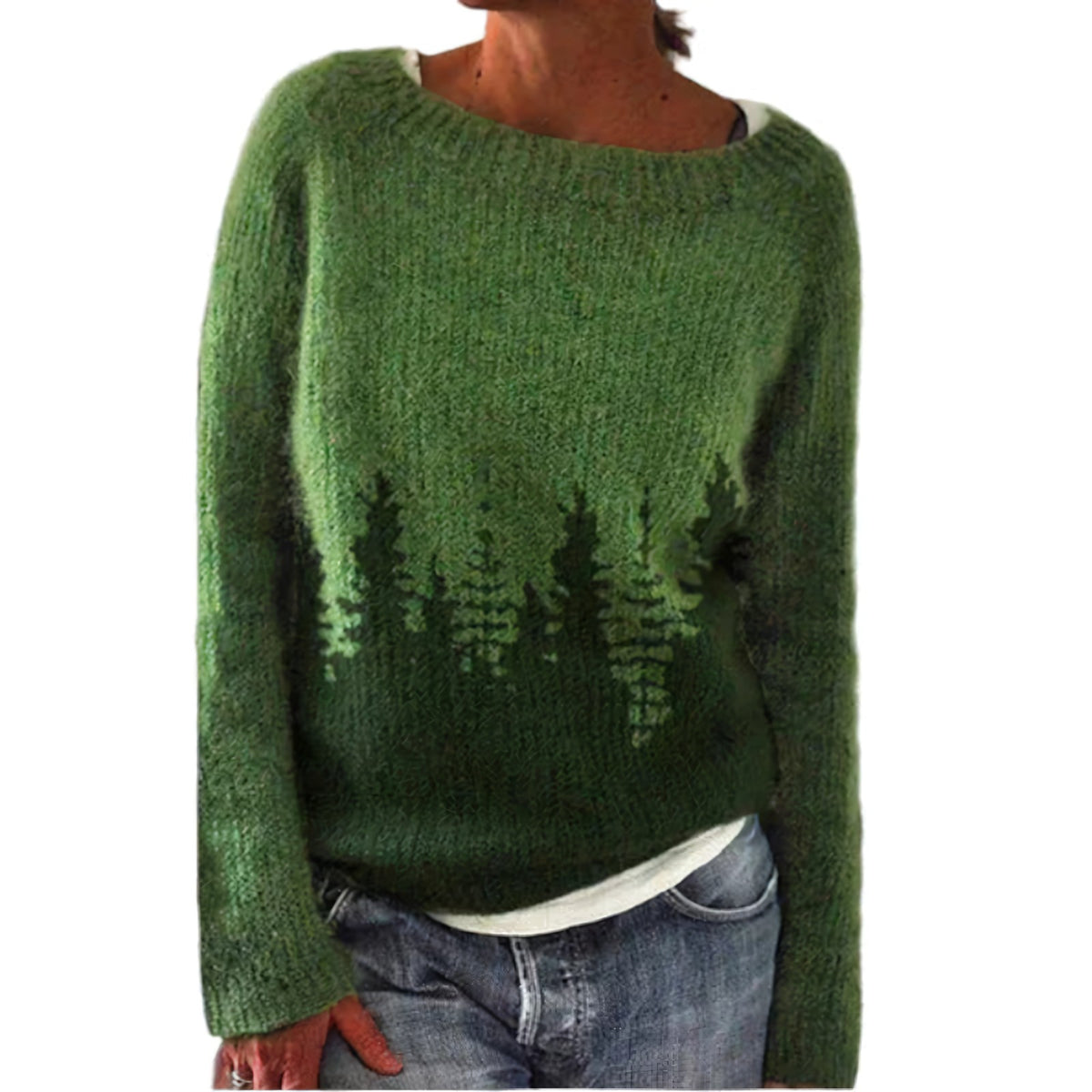ScandiKnit - Damski sweter ze skandynawskim wzorem