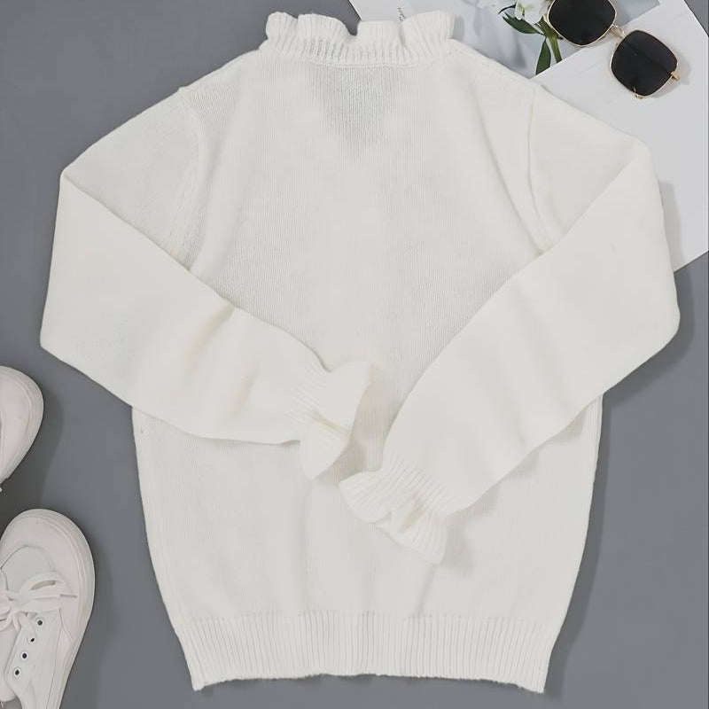 Blouse femme à volants et boutons sur le devant