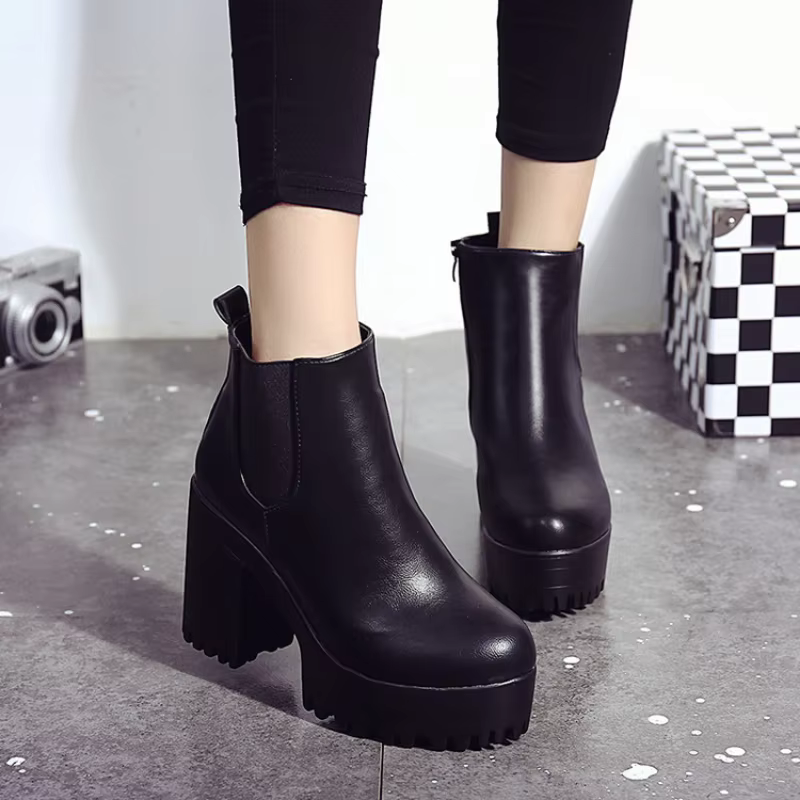 Women's Block Heel Ankle Boots