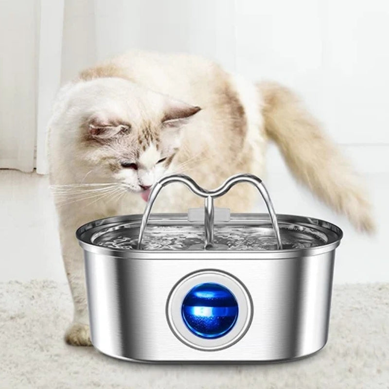 AquaGlow – Automatic Pet Drinking Fountain with LED Light