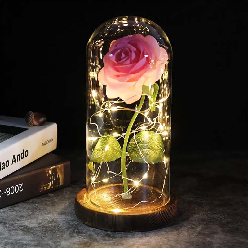 Dárek ke Dni matek | dekorativní růžové LED světlo s přenosným designem