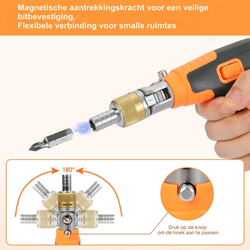 GripTrek – Kompaktní ráčnový šroubovák s magnetickou rukojetí a 14 univerzálními bity