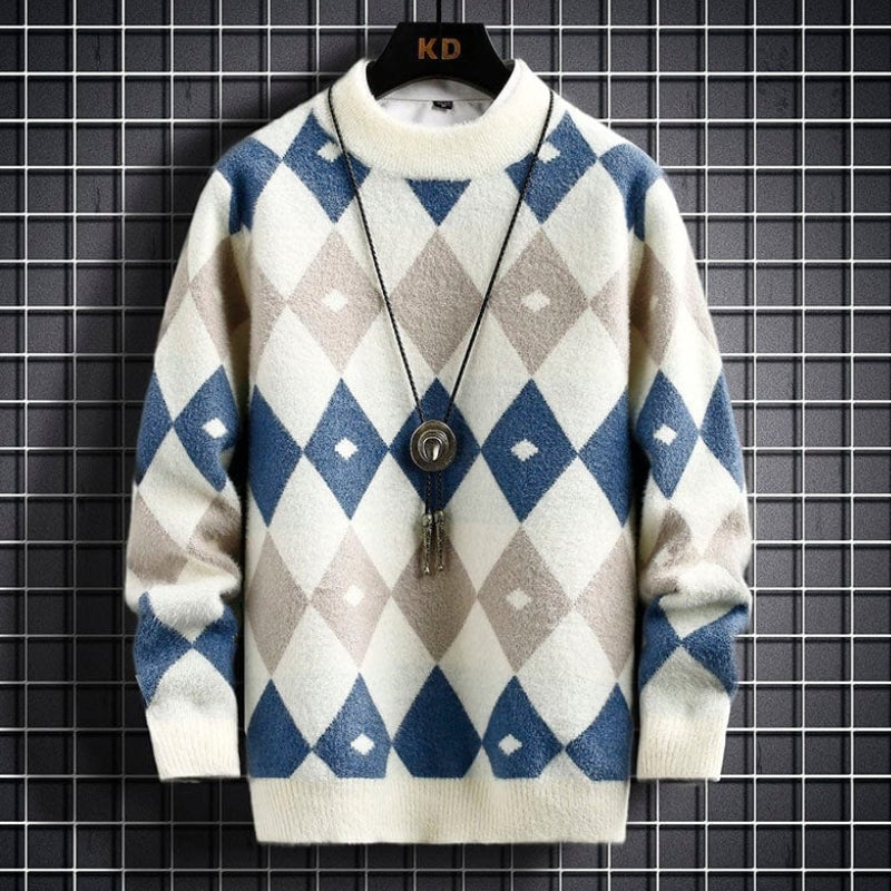 Noah – Long sleeve printed sweater with round neck