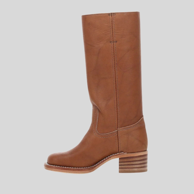 Bottes montantes pour femmes à bout rond avec semelle antidérapante
