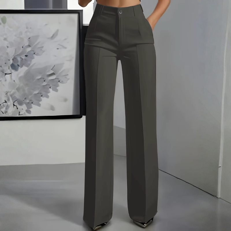 Women's High Waisted Straight Leg Pants
