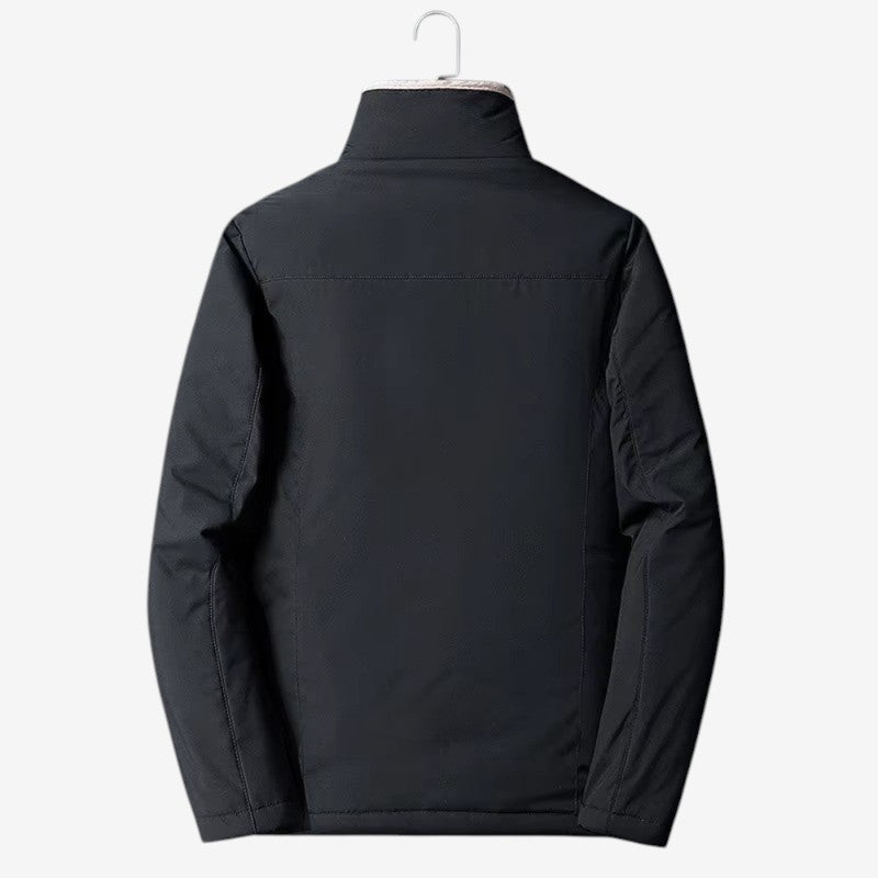 William – Long sleeve zip-up jacket with stand-up collar