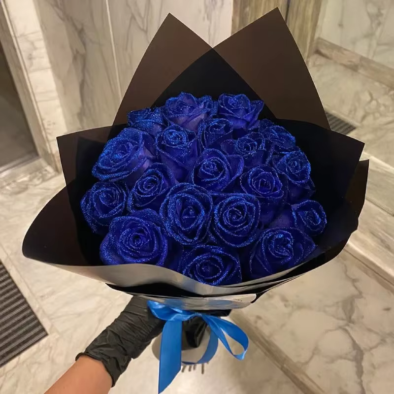 Petalia - Rose decorative glitterate con petali