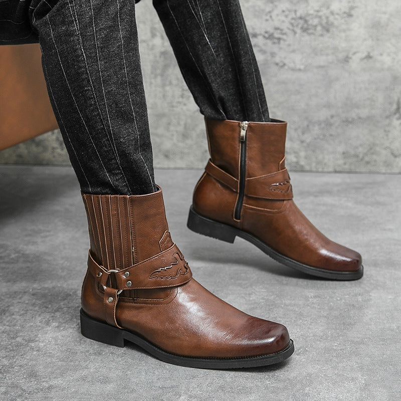 Lennox – Stivaletti alla caviglia con punta tonda | Suola antiscivolo per camminata stabile | Abbigliamento casual per tutti i giorni | Taglie 38–46