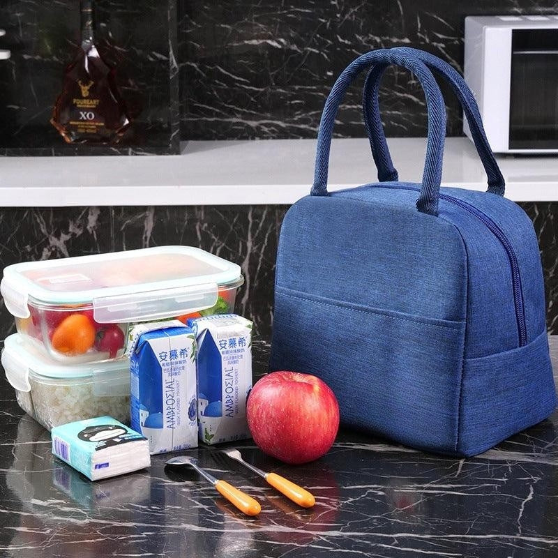 MealMate - Geantă pentru prânz cu fermoar și două mânere pentru transport facil
