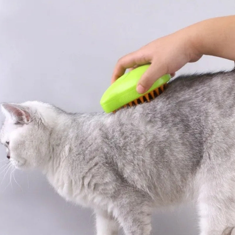 FurEase – Electric Steam Brush for Cats and Dogs