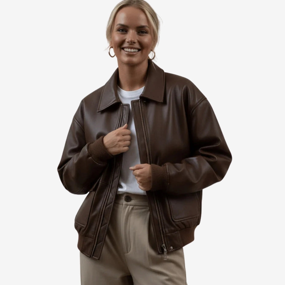 Lucinda – Long Sleeve Jacket with Zipper