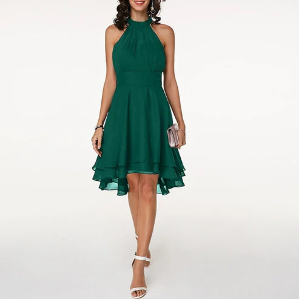 Julia – Robe élégante fluide avec encolure dos nu et coupe confortable