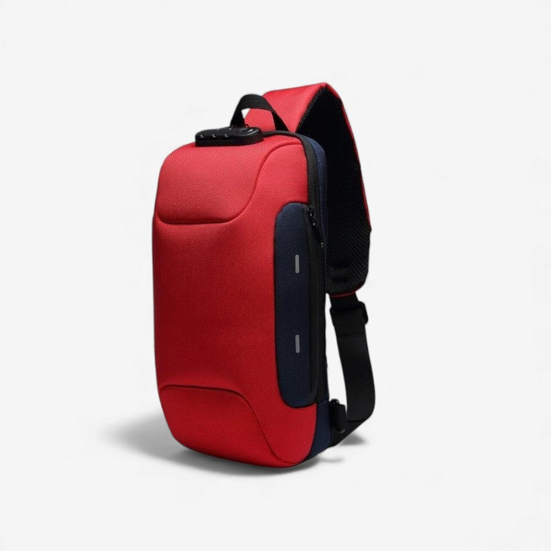 Mark – Crossbody Tas met Ritssluitingen en Verstelbare Band