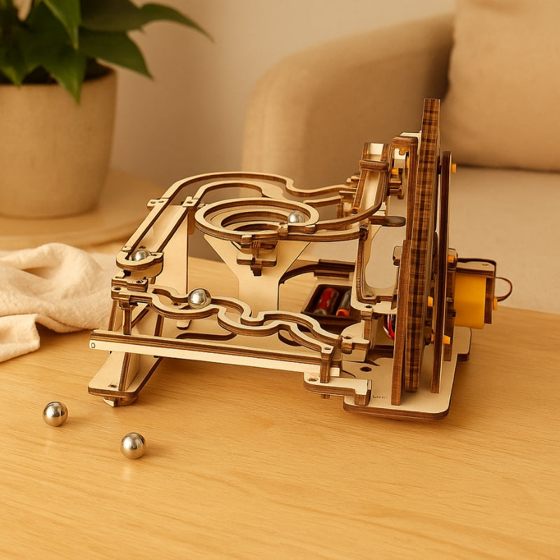 TrackMaster – 3D zestaw puzzli toru kulkowego z ruchomymi częściami i praktyczną zabawą konstrukcyjną