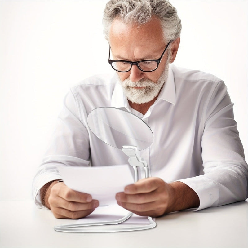 ClearView – Hands-Free Neck-Hanging Magnifier with Adjustable Design