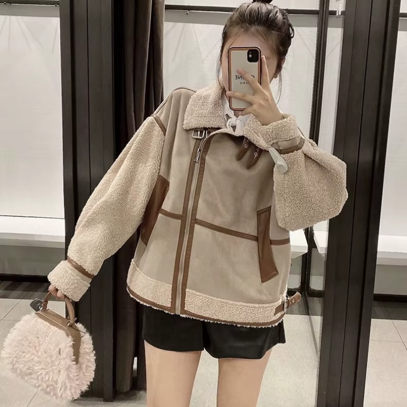 Elena - Long Sleeve Jacket with Zip Closure