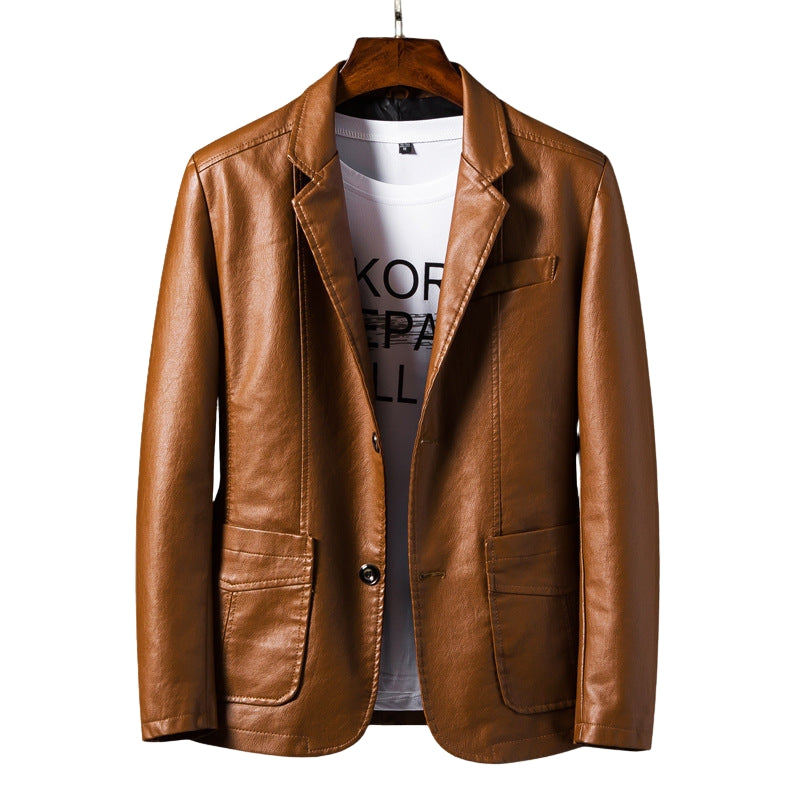 Mark - Long sleeve jacket with multiple pockets and button closure at the front