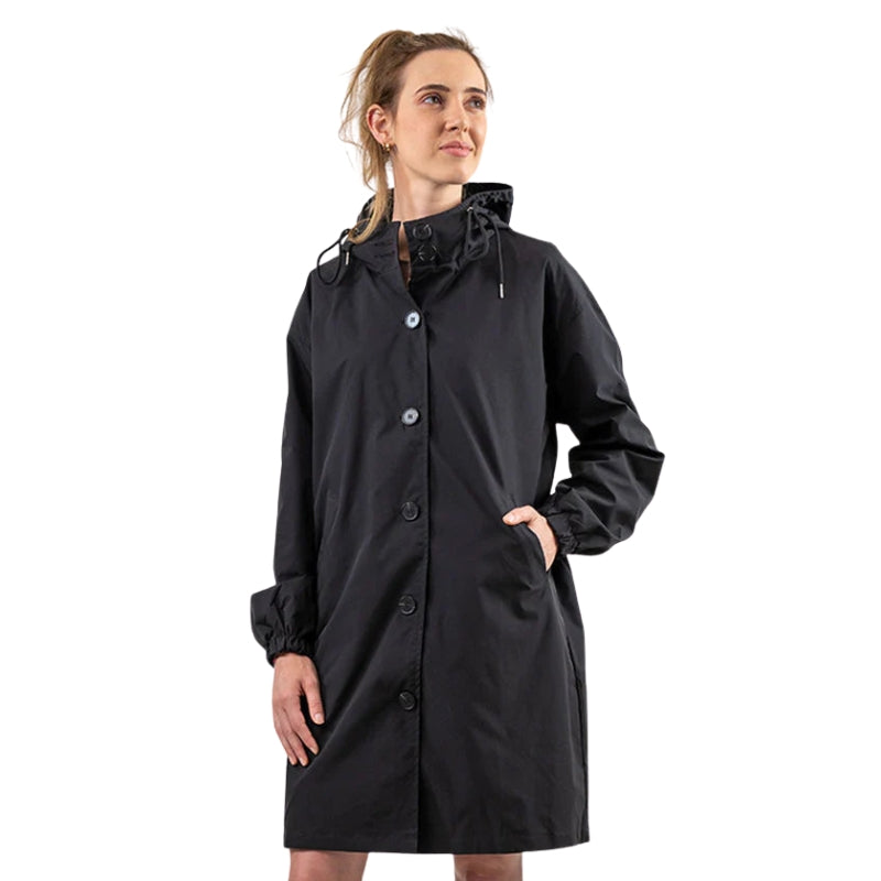 Brielle – Hooded Jacket with Button Closure and Pockets