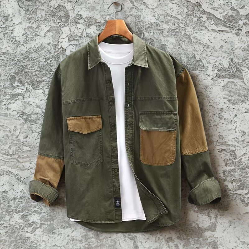 Bryxon - Heren Bryxon Jacket | Long sleeve, Turn-down collar, Button | Polyester | M–3XL
