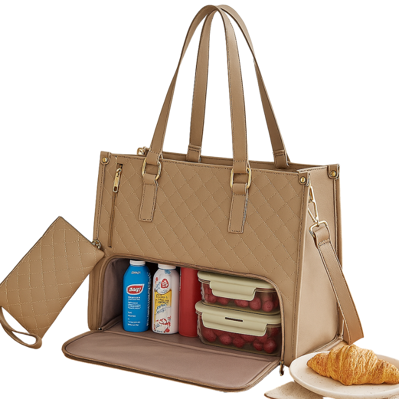 Abigail – 2-in-1 Tas met Rits, Verstelbare Band en Opbergvakken