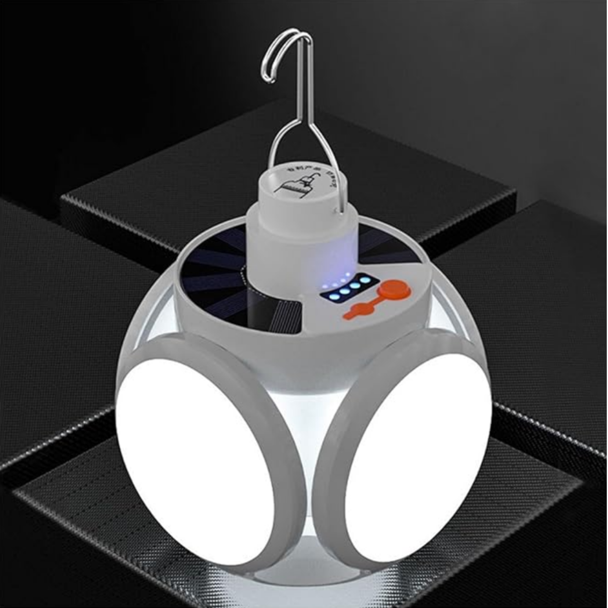 SolarGlow - Lampada LED esterna a risparmio energetico con ricarica solare automatica