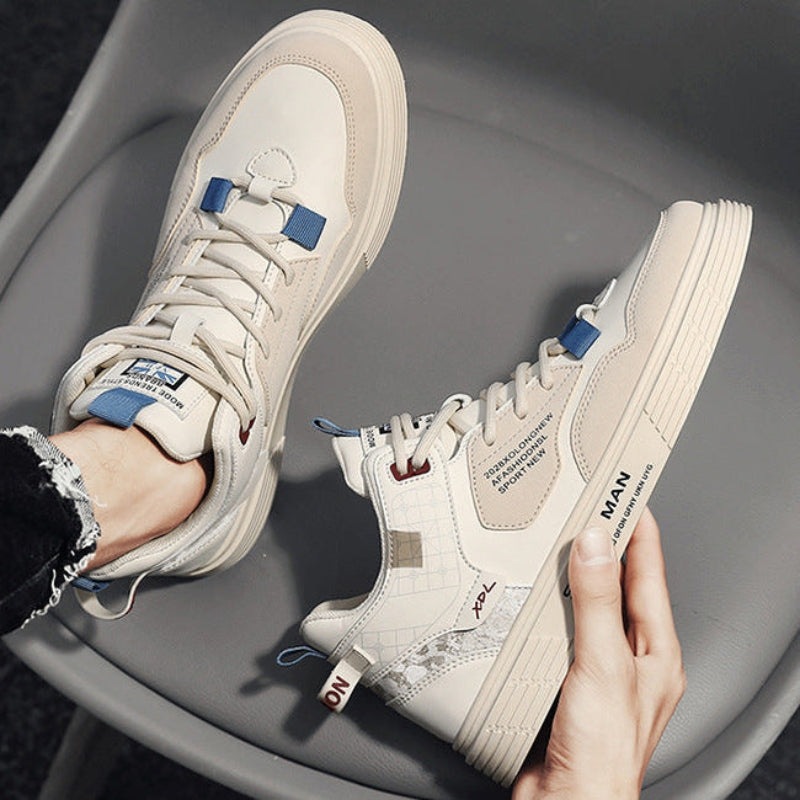 Noah – Sneakersy z płaską podeszwą, okrągłym noskiem i sznurowaniem