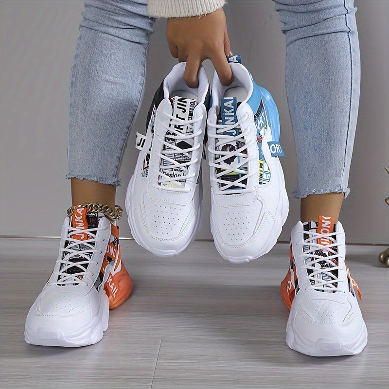 Dagmar - Casualowe sneakersy z antypoślizgową podeszwą i regulowanym dopasowaniem