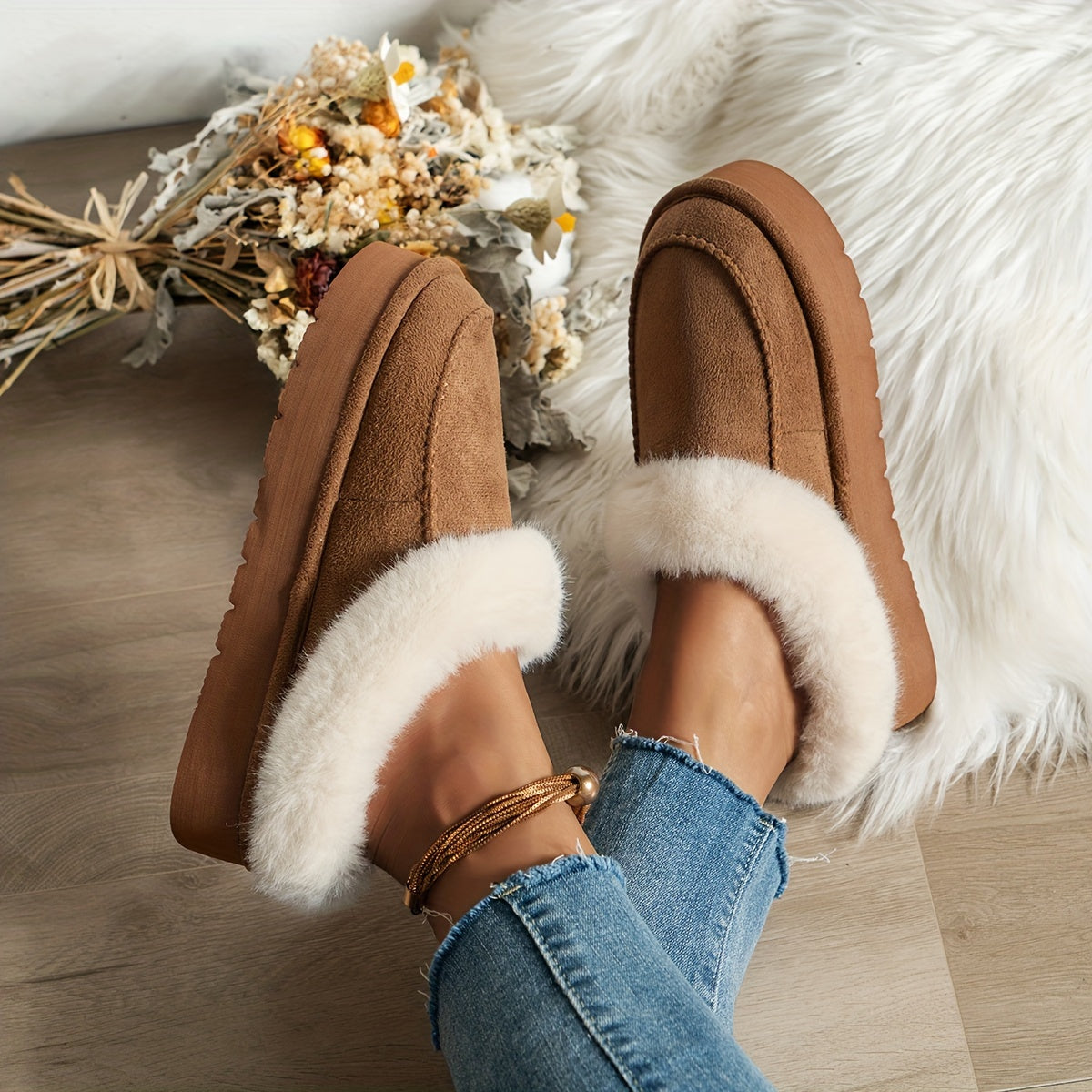 Hannah - Cozy slippers with soft lining and durable sole