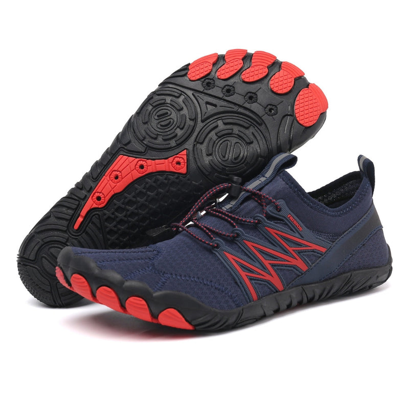 Lukas - Chaussures pieds nus réglables avec semelle rigide pour une stabilité accrue